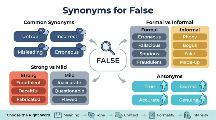 synonyms for false