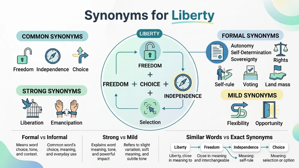 synonyms for liberty