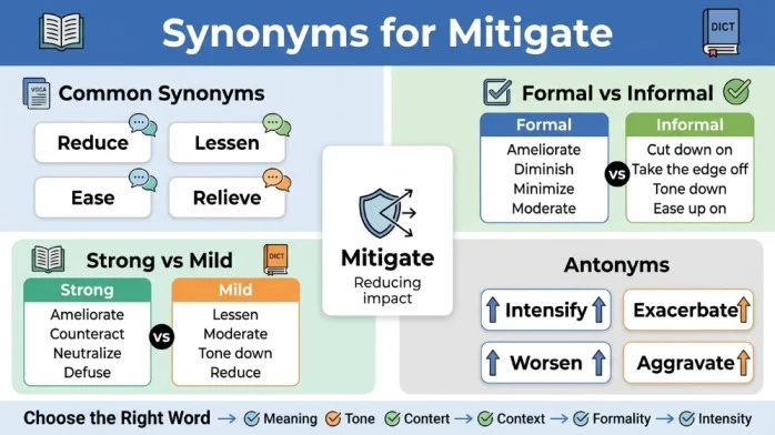 synonyms for mitigate