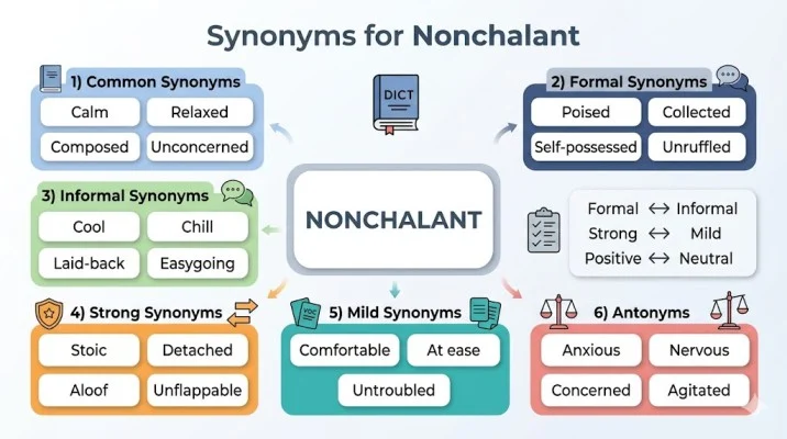 synonyms for nonchalant