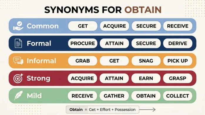 synonyms for obtain