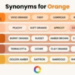 synonyms for orange