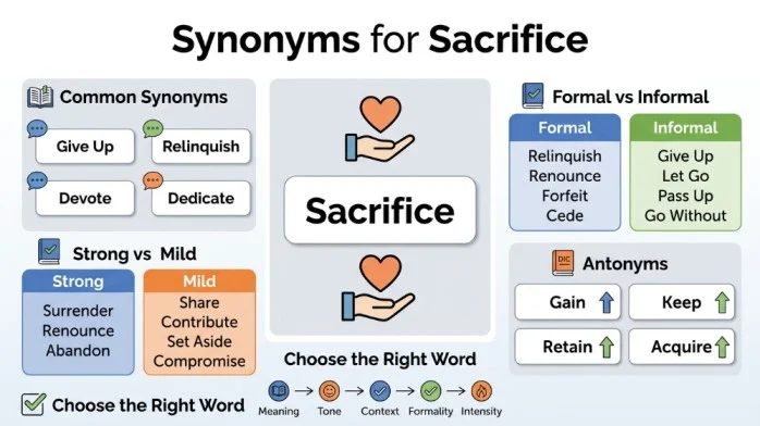 synonyms for sacrifice