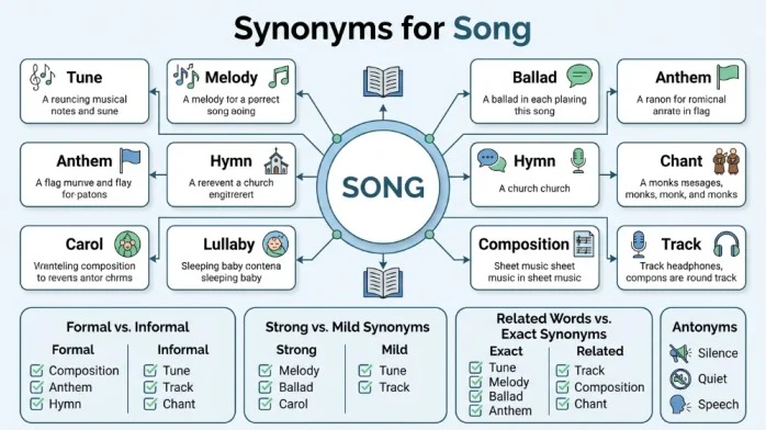 synonyms for song