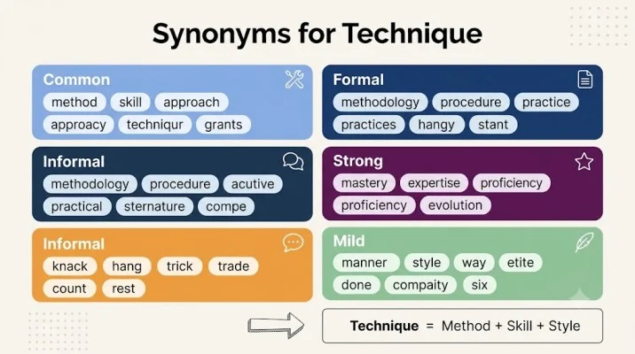 synonyms for technique