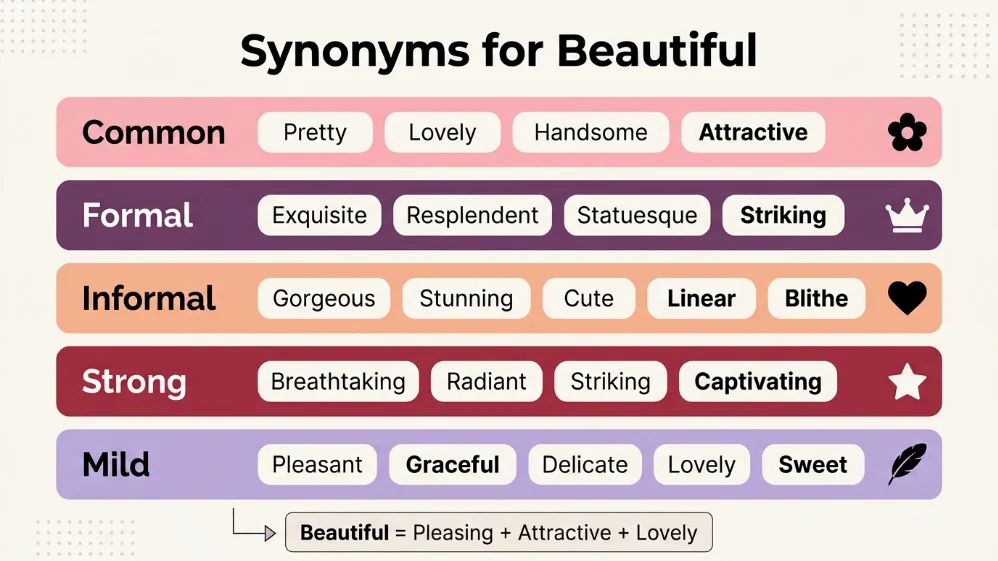 synonyms of beautiful