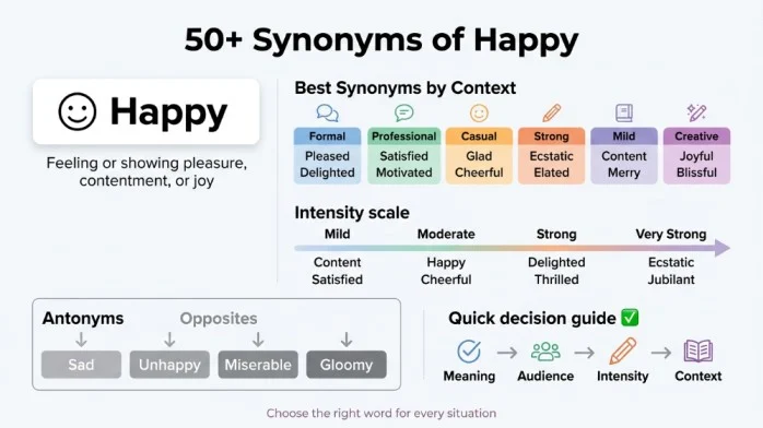 synonyms of happy