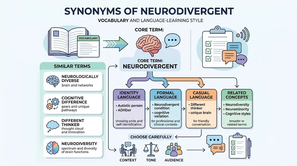 synonyms of neurodivergent