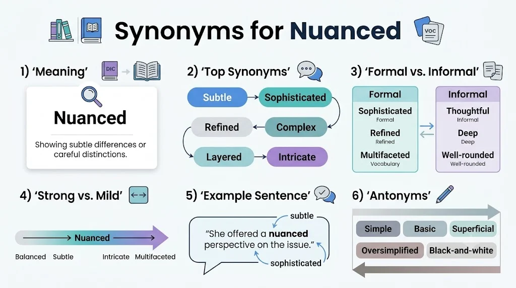 synonyms of nuanced