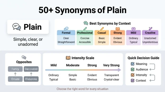 synonyms of plain