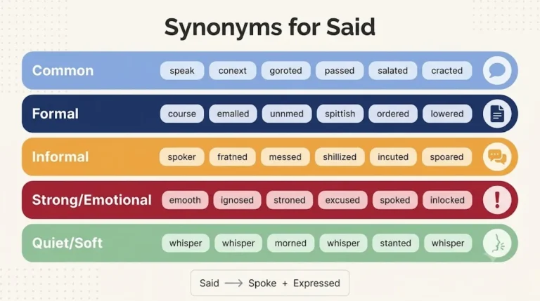 synonyms of said