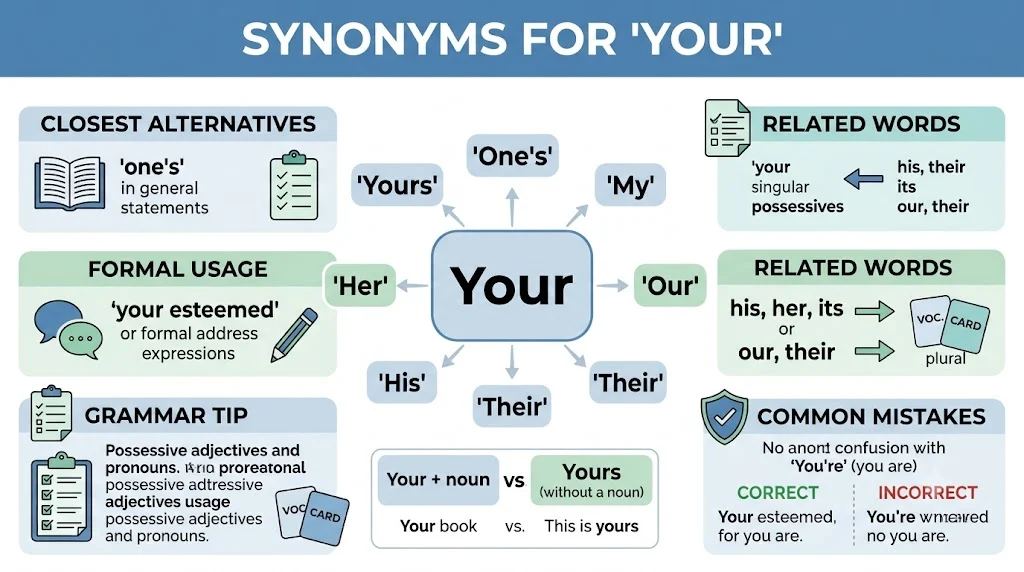 synonyms of your