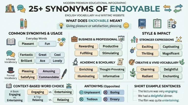 Synonyms of Enjoyable