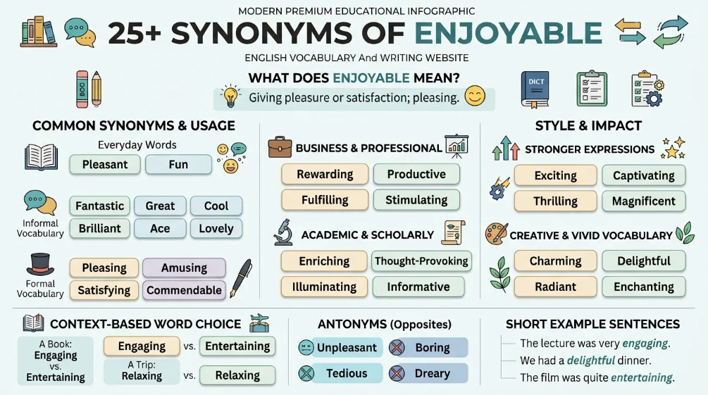 Synonyms of Enjoyable