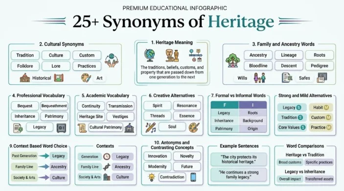 Synonyms of Heritage