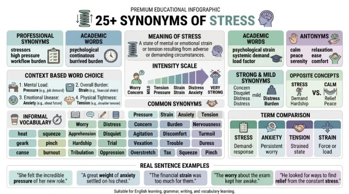 Synonyms of Stress