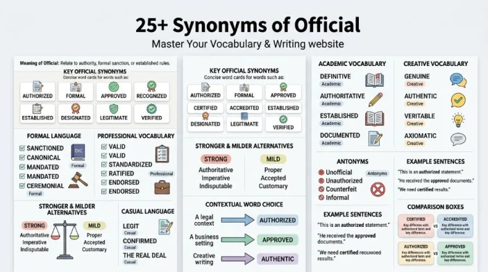 synonym for official