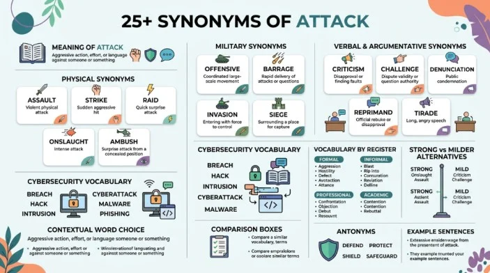 synonym of attack