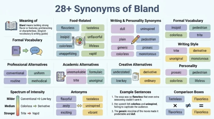 synonym of bland