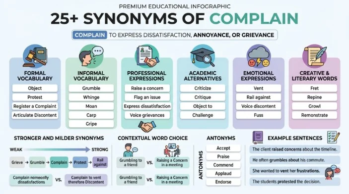 synonym of complain