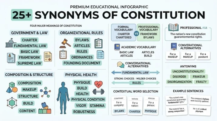 synonym of constitution