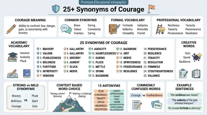 synonym of courage