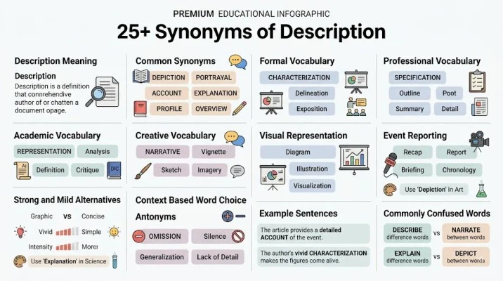 synonym of description