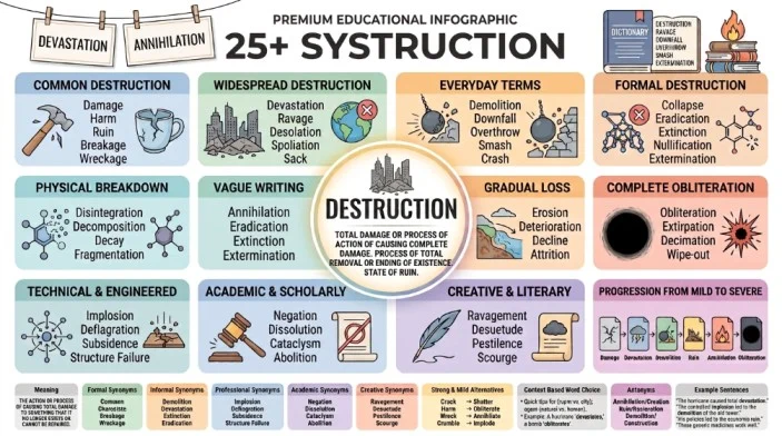 Synonyms of Destruction