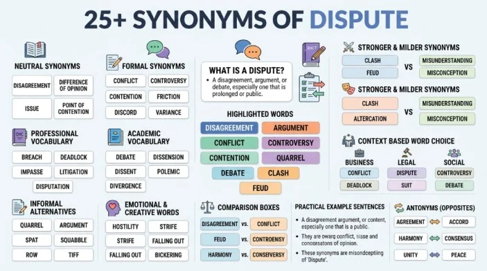 synonym of dispute