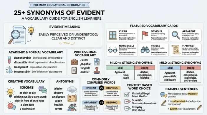 synonym of evident