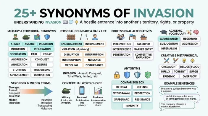 synonym of invasion