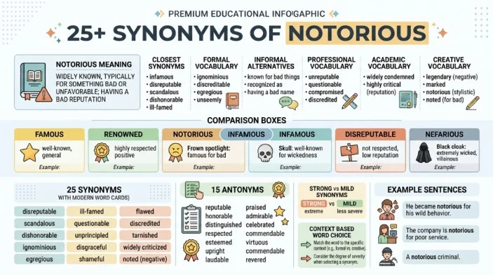 synonym of notorious