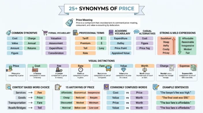 synonym of price