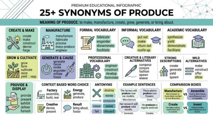 synonym of produce