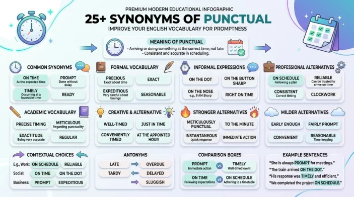 synonym of punctual