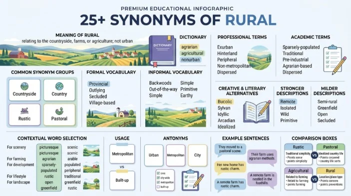 synonym of rural