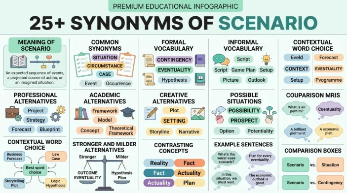 synonym of scenario