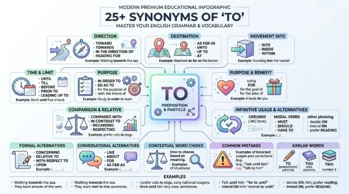 synonym of to