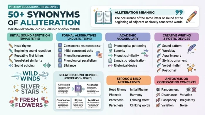 synonyms of alliteration