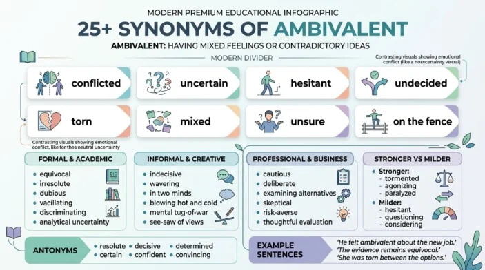 synonyms of ambivalent