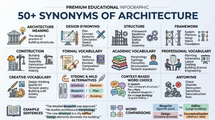 synonyms of architecture