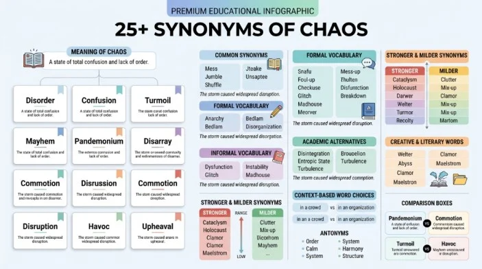 synonyms of chaos