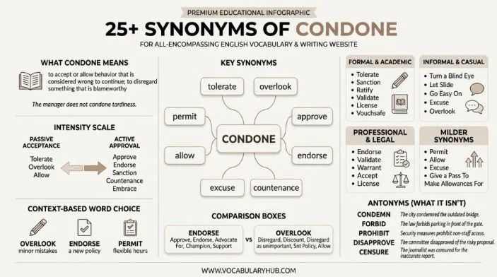 synonyms of condone
