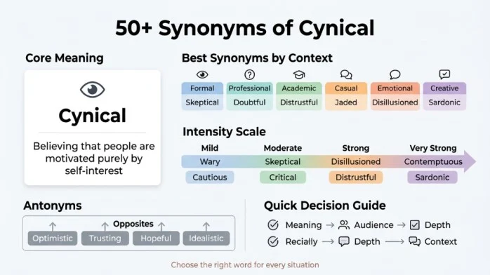 synonyms of cynical