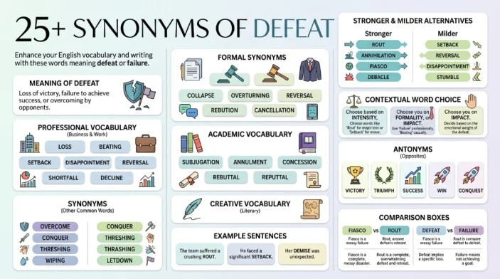 synonyms of defeat