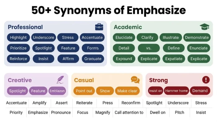synonyms of emphasize