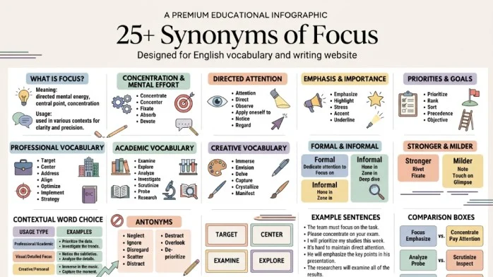 synonyms of focus