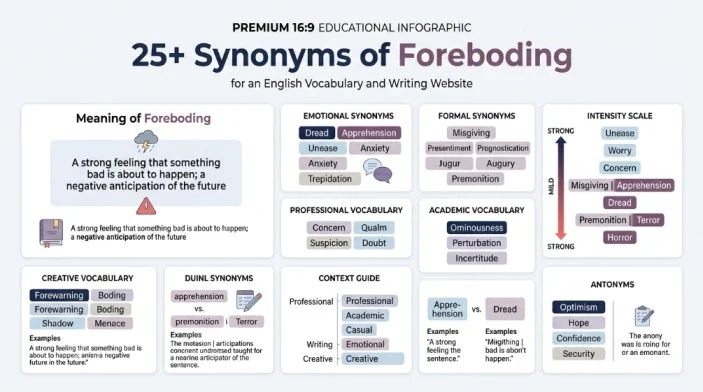 synonyms of foreboding