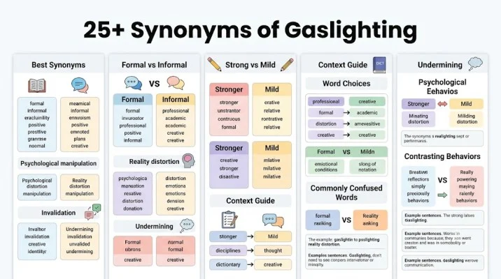 synonyms of gaslighting
