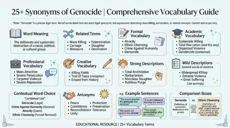synonyms of genocide